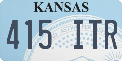 KS license plate 415ITR