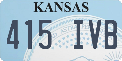 KS license plate 415IVB