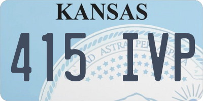 KS license plate 415IVP