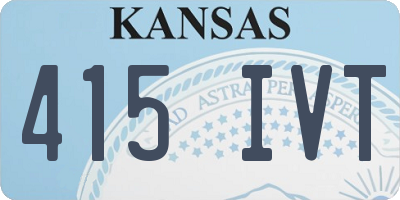 KS license plate 415IVT