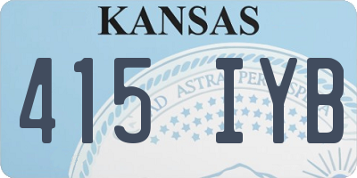 KS license plate 415IYB