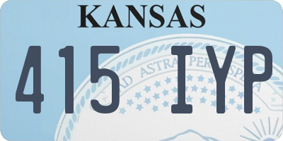 KS license plate 415IYP