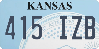 KS license plate 415IZB