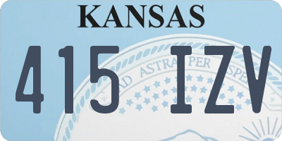 KS license plate 415IZV