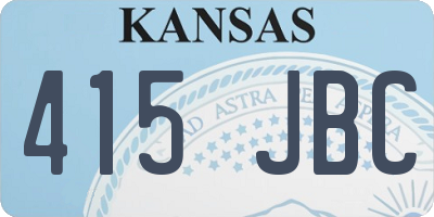 KS license plate 415JBC