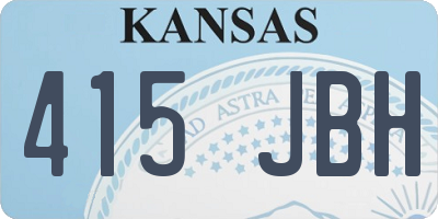 KS license plate 415JBH