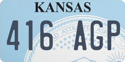 KS license plate 416AGP