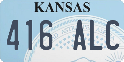 KS license plate 416ALC