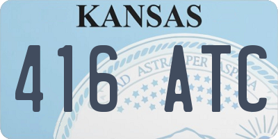 KS license plate 416ATC