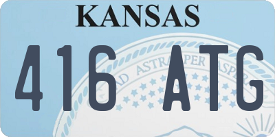 KS license plate 416ATG