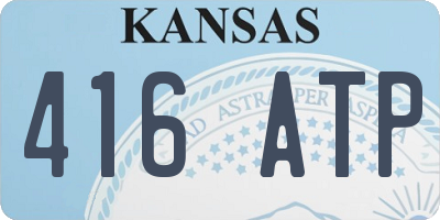 KS license plate 416ATP