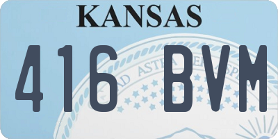 KS license plate 416BVM