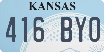 KS license plate 416BYO