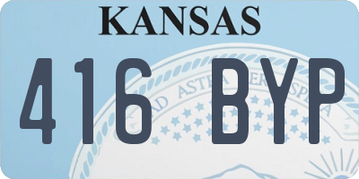 KS license plate 416BYP