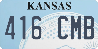 KS license plate 416CMB