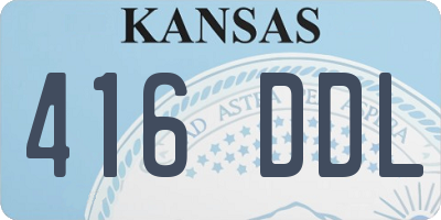 KS license plate 416DDL