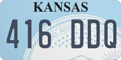 KS license plate 416DDQ