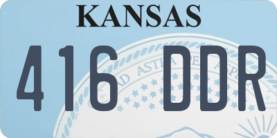 KS license plate 416DDR