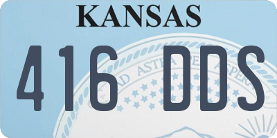 KS license plate 416DDS