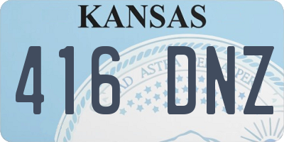 KS license plate 416DNZ