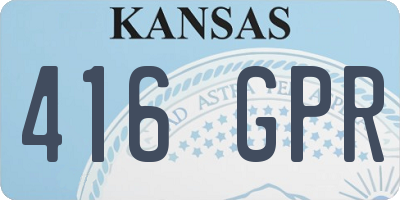 KS license plate 416GPR