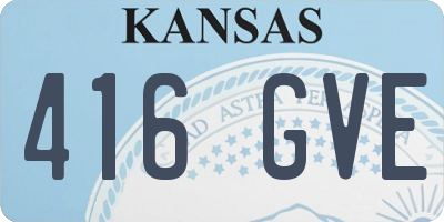 KS license plate 416GVE