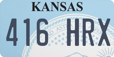 KS license plate 416HRX