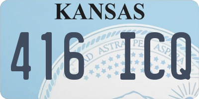 KS license plate 416ICQ