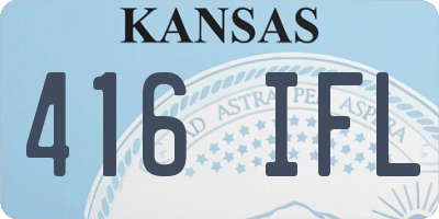 KS license plate 416IFL