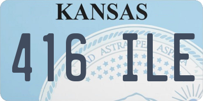 KS license plate 416ILE