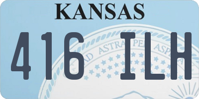 KS license plate 416ILH