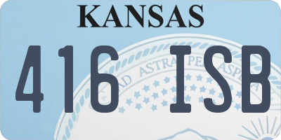 KS license plate 416ISB