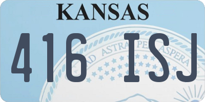 KS license plate 416ISJ