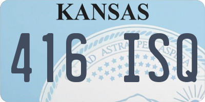 KS license plate 416ISQ
