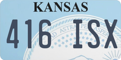 KS license plate 416ISX