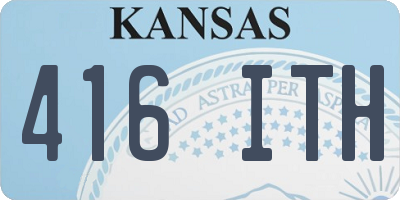 KS license plate 416ITH