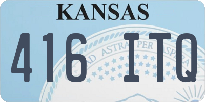 KS license plate 416ITQ