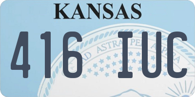 KS license plate 416IUC