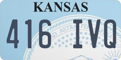 KS license plate 416IVQ