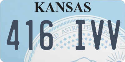 KS license plate 416IVV