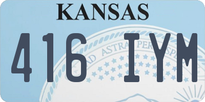 KS license plate 416IYM