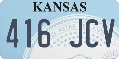 KS license plate 416JCV