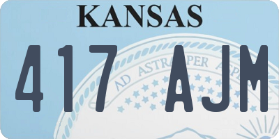 KS license plate 417AJM