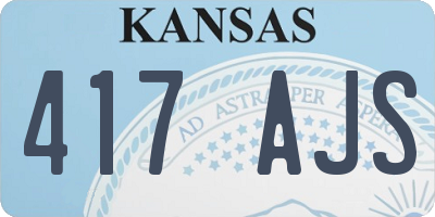 KS license plate 417AJS