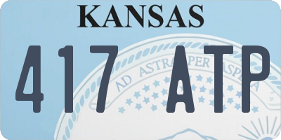 KS license plate 417ATP