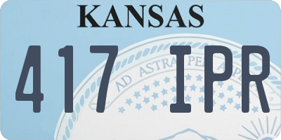 KS license plate 417IPR