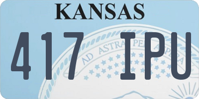 KS license plate 417IPU