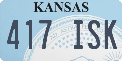 KS license plate 417ISK