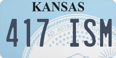 KS license plate 417ISM
