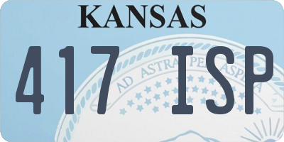 KS license plate 417ISP